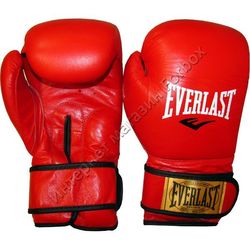 Перчатки для бокса Everlast Ashan Star кожаные (BGEASL, красные)