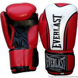 Перчатки для бокса Everlast Fight Star кожзам (BO-0225, красные)