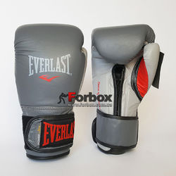 Боксерські рукавиці Everlast PowerLock (EPLBG, сірий)