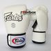 Боксерские перчатки Fairtex (BGV1-wht, Белый)
