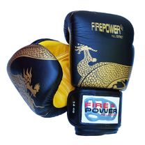 Рукавиці боксерські FirePower Black/Yelow (FPBG8-BK-Y, Чорний)