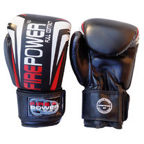 Боксерські рукавички Firepower з PU (FPBGA12-BK, чорні)