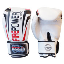 Боксерські рукавички Firepower з PU (FPBGA12-W, білі)