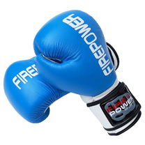 Рукавиці для боксу Fire Power (FPBG10-BL, Синий)