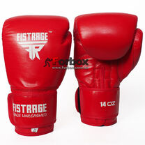 Боксерські рукавиці Fistrage шкіряні (VL-5561-RD, червоний)