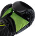 Перчатки боксерские FISTRAGE из нат. кожи (VL-8498-BKGN, черно-зеленые)