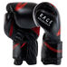Перчатки боксерские FISTRAGE из нат. кожи (VL-8498-BKRD, черно-красные)