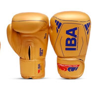 Боксерские перчатки SUPER STAR Green Hill IBA (BGT-1213a, золотые)