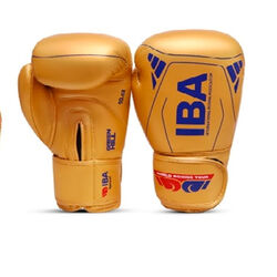 Боксерские перчатки SUPER STAR Green Hill IBA (BGT-1213a, золотые)