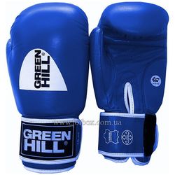 Боксерские перчатки Green Hill Tiger с лицензией AIBA (BGT-2010a, синие)