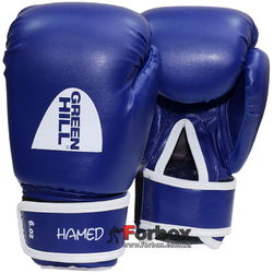 Дитячі боксерські рукавиці Green Hill Hamed шкірзам (BGHC-2022, сині)
