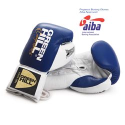 Перчатки боксерские Green Hill Pegasus одобрены профессиональной лигой AIBA (BGP-2239, синие)