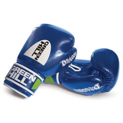 Перчатки для бокса Green Hill Dragon кожзам (BGD-2056, синие)