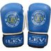 Перчатки для бокса кожа Klass Lev (1308-blwh, сине-белые)