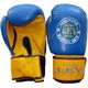 Боксерські рукавиці VIP шкіра Lev (1303-blyl, синьо-жовті)