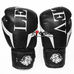 Боксерские перчатки Lev кожзам (1301-bk, черные)