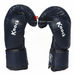 Боксерские перчатки Lev Sport серии Элит из PU кожи (Elit-strech, сине-белые)