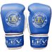 Боксерські рукавиці VIP шкіра Lev (1303-blwh, синьо-білі)