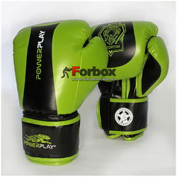 Перчатки боксерские Power Play 3003 lime