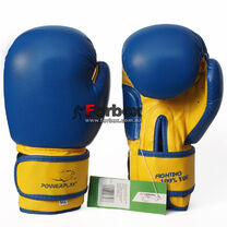 Перчатки боксерские Power Play (3004-BLY, сине-желтые)