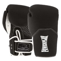 Перчатки боксерские PowerPlay Carbon из PU кожи (3011-BK, черные)