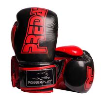 Боксерские перчатки Power Play Carbon (3017-BKRD, черно-красные)