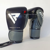 Боксерские перчатки RDX Leather Pro C4 Blue 