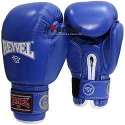 Боксерские перчатки ФБУ REYVEL одноцветные (1161-bl, синие)