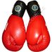 Боксерські рукавиці REYVEL з печаткою ФБУ (0066-rd, червоні)