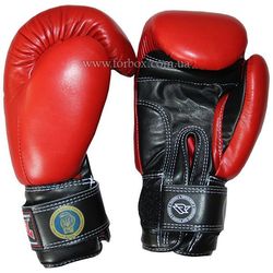 Боксерські рукавиці REYVEL з печаткою ФБУ (0066-rd, червоні)