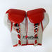 Профессиональные боксерские перчатки REYVEL Pro на шнуровке (0048-rd, красные)