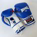 Профессиональные боксерские перчатки REYVEL Pro на шнурках и липучке (0058-bl, синие)