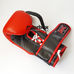 Професійні боксерські рукавиці REYVEL Pro на шнурках та липучці (0058-rd, червоні)