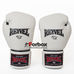 Перчатки для бокса REYVEL винил с широким манжетом (BPRSM-wh, белые)