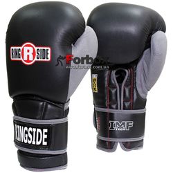 Рукавиці боксерські Ringside Sparring Gel Shock Safety (GELRP, чорно-сірі)