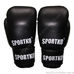 Перчатки для бокса кожа Sportko черные