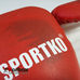 УЦЕНКА Боксерские перчатки SportKo винил (пд2, красные) с пятнами