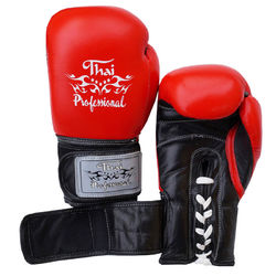 Боксерские перчатки Thai Professional (TPBG5VL-R, красные)