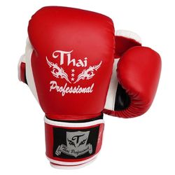 Перчатки боксерские Thai Professional Red (TPBG8-R, Красный)