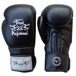 Боксерские перчатки Thai Professional (TPBG3-BK, черные)