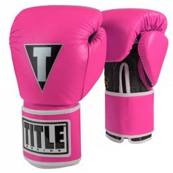 Боксерські рукавички TITLE Pro Style Leather Training (TVVTG-PN, Рожеві)