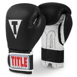 Боксерские перчатки TITLE Boxing Limited PRO STYLE Training 3.0 (Title-CVVTG3-BK-WH, Черный)