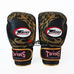 Боксерские перчатки Twins Dragon кожаные (repl-0270, черно-золотые)