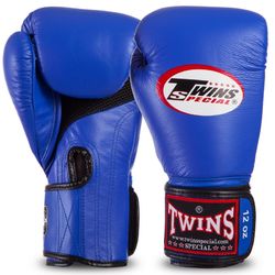 Перчатки боксерские из кожи Twins (BGVLA1-BU, Синий)