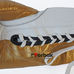 Боксерские перчатки Twins кожаные на шнуровке (BO-0279-GD, бело-золотой)