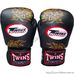 Боксерські рукавиці Twins Dragon  шкіряні (FBGV-6G, чорно-золоті)
