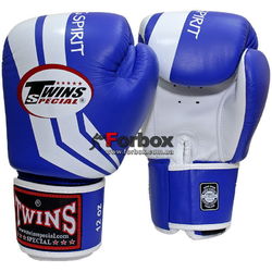 Боксерские перчатки TWINS Fighting Spirit (FBGV-43W, синие)