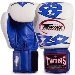 Перчатки для бокса Twins (FBGVL3-28-BU, Сине-белый)