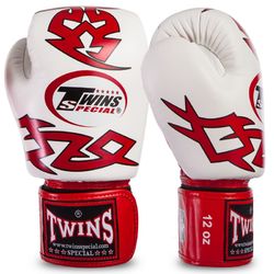 Рукавички для боксу Twins (FBGVL3-28-RD, Червоно-білий)