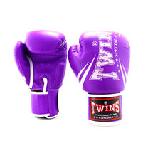 Боксерские перчатки Twins из PU кожи (FBGVS3-TW6-V, Фиолетовый)